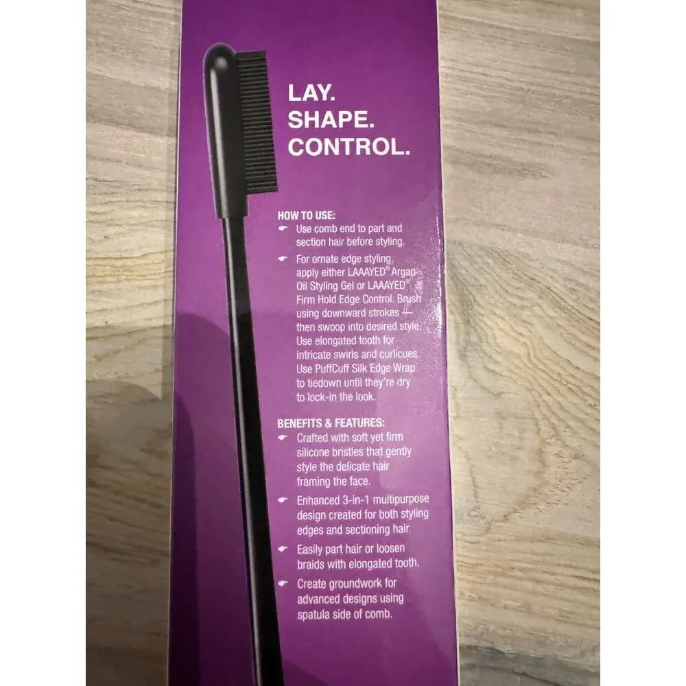 PuffCuff Edge Master Dual Edge Brush Silicone Bristles NEW